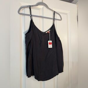Marine Layer black silk cami